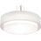 AFX Lighting Sanibel 1 Lt 32" LED Pendant, Nickel/White - SAP3244L5AJUDSN-LW