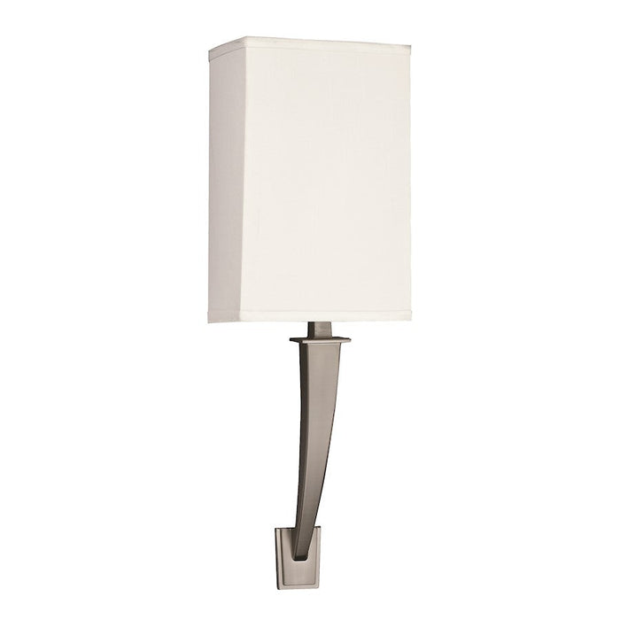 AFX Lighting Sheridan 9W LED Sconce, Nickel/Linen Acrylic - SHS061807LAJUDSNLA