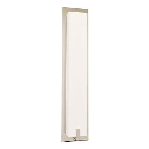AFX Lighting Sinclair 18" LED Sconce, Satin Nickel/White - SNS041814LAJUDSN