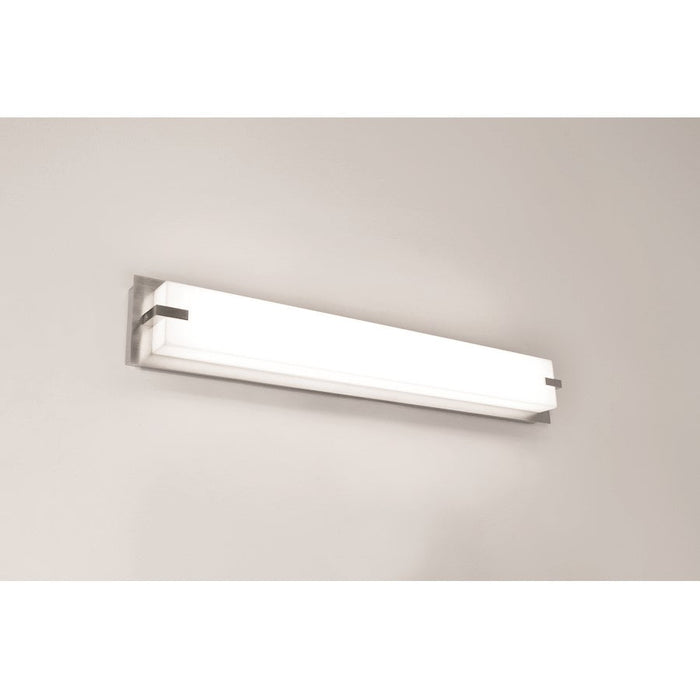 AFX Lighting Sinclair 27" LED Vanity, Satin Nickel/White - SNV240520LAJD2SN