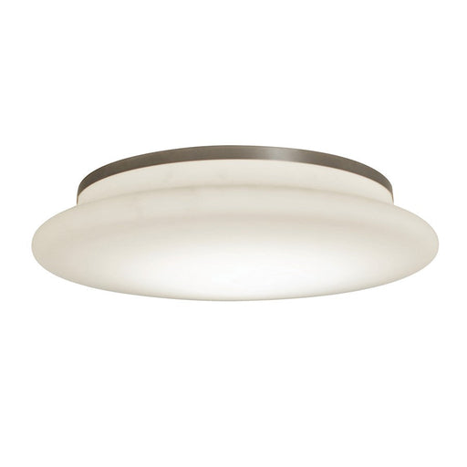 AFX Lighting Sutton LED 15" Flush Mount, Nickel/Frosted White - SUF1514LAJUDSN