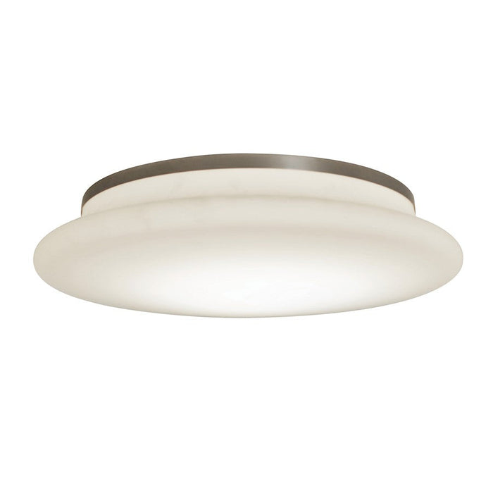 AFX Lighting Sutton LED 15" Flush Mount, Nickel/Frosted White - SUF1514LAJUDSN