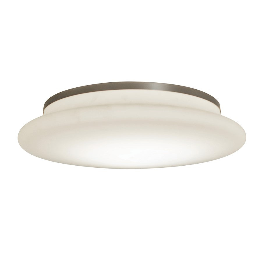 AFX Lighting Sutton LED 15" Flush Mount, Nickel/Frosted White - SUF1514LAJUDSN