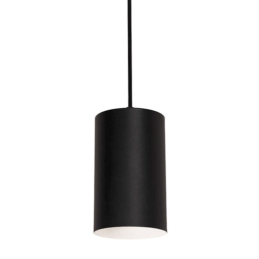 AFX Lighting Tyke 1 Light 4" Pendant, Black/Black - TYKP04MBBK