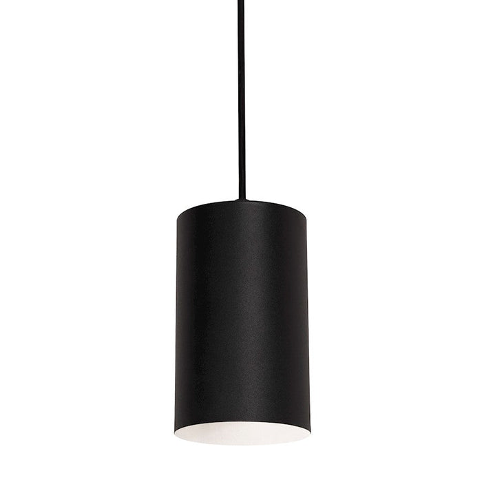 AFX Lighting Tyke 1 Light 4" Pendant, Black/Black - TYKP04MBBK