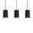 AFX Lighting Tyke 3 Light Linear Pendant, Black/Black - TYKP04MBBKLNR3