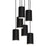 AFX Lighting Tyke 6 Light Round Pendant, Black/Black - TYKP04MBBKRND6