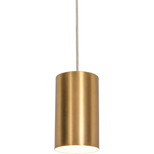 AFX Lighting Tyke 1 Light 4" Pendant, Satin Brass/Satin Brass - TYKP04MBSB