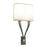 AFX Lighting Tory 11" LED Sconce, SN/Linen Acrylic - TYS112314LAJUDSNLA