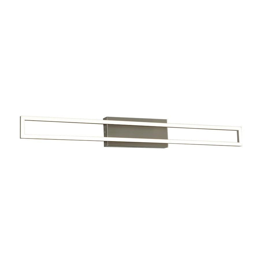 AFX Lighting Zola 1 Light Wall Sconce, Satin Nickel/White - ZLAV2405L30D1SN