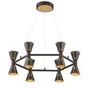 Arnsberg Houston Chandelier, Black/Gold - 120311232