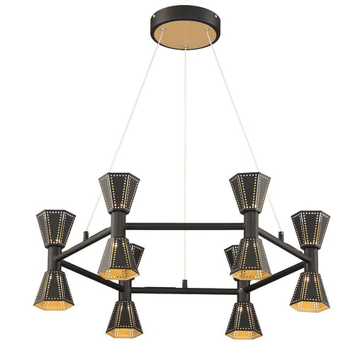 Arnsberg Edward Wall Sconce, Black/Gold - 208870132