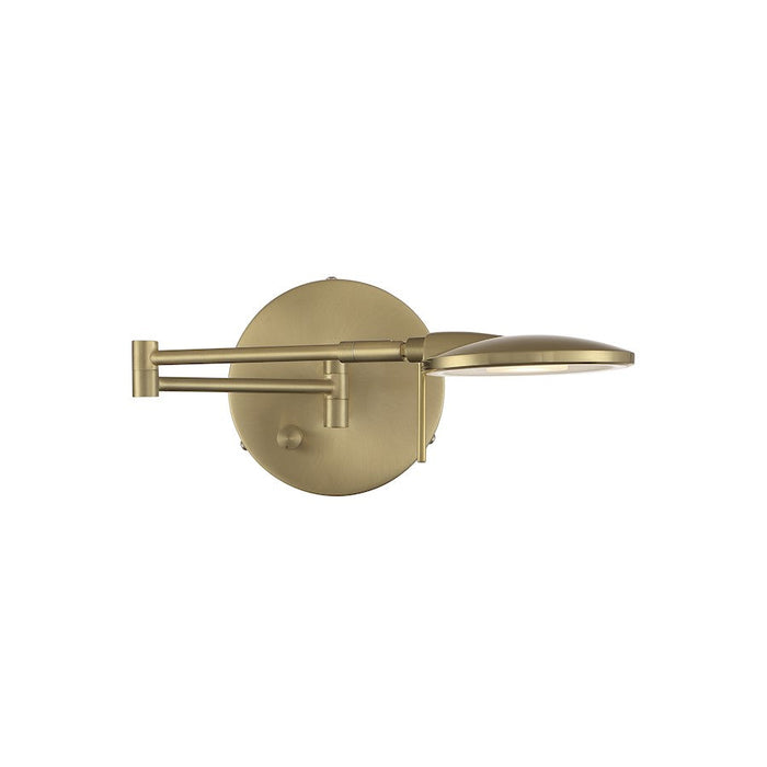 Arnsberg Dessau Turbo 6" Wall Sconce, Satin Brass - 225870108