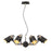 Arnsberg Edward 8 Light Pendant, Black/Brass - 308800832