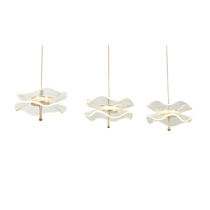 Arnsberg Butterfly 3 Light LED Pendant, Black/Gold