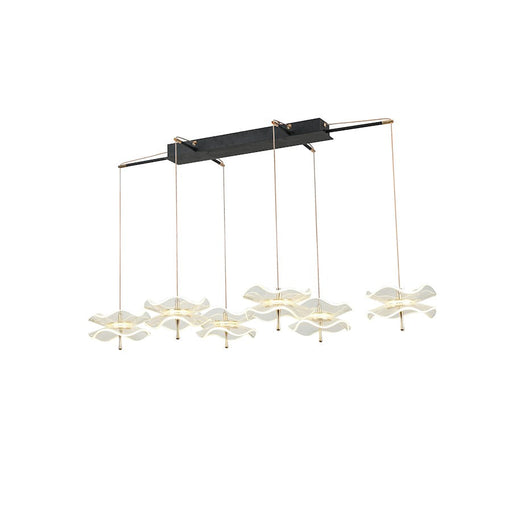 Arnsberg Butterfly 6 Light LED Pendant, Black/Gold - 320710632