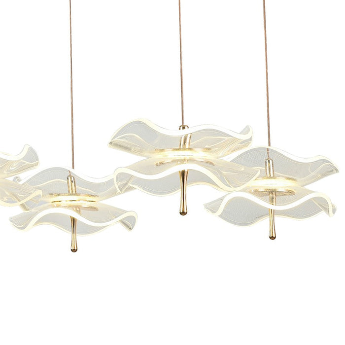 Arnsberg Butterfly 6 Light LED Pendant, Black/Gold