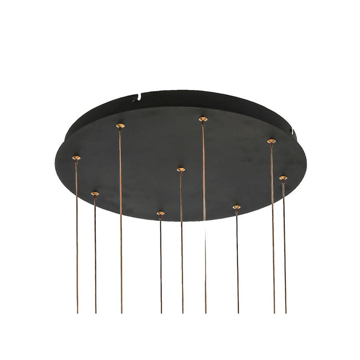 Arnsberg Butterfly 9 Light LED Pendant, Black/Gold