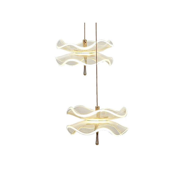 Arnsberg Butterfly 9 Light LED Pendant, Black/Gold