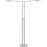 Arnsberg Dessau Turbo Double Floor Lamp, Satin Nickel - 425810207