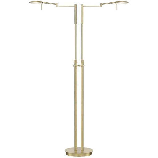 Arnsberg Dessau Turbo Double Floor Lamp, Satin Brass - 425810208