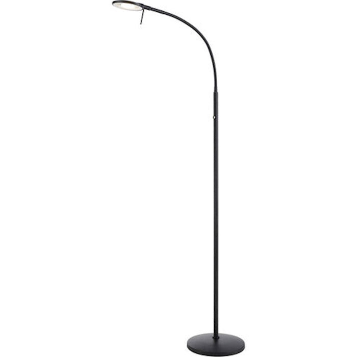 Arnsberg Dessau Flex 1 Light Floor Lamps, Museum Black - 425840135