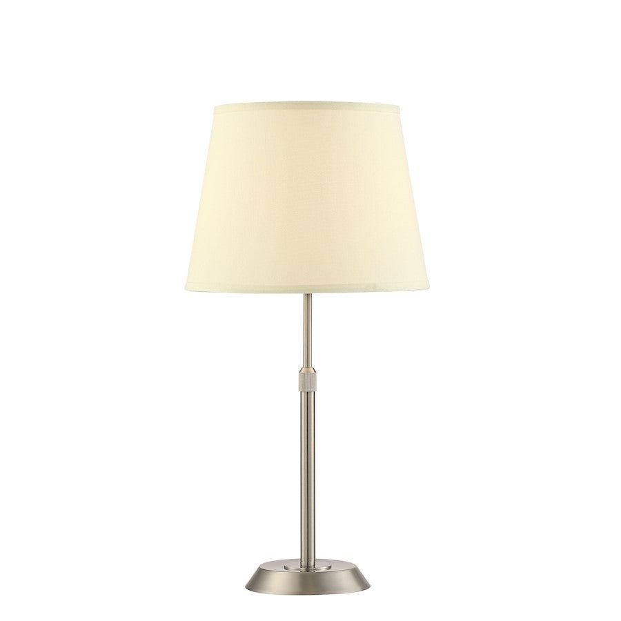 Arnsberg Attendorn 1 Light Table Lamp, Satin Nickel - 509400107