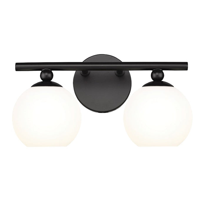 Z-Lite Neoma 2 Light Vanity, Matte Black/Opal Etched - 1100-2V-MB