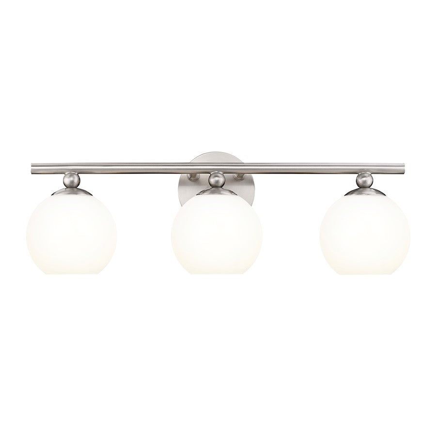 Z-Lite Neoma 3 Light Vanity, Brushed Nickel/Opal Etched - 1100-3V-BN