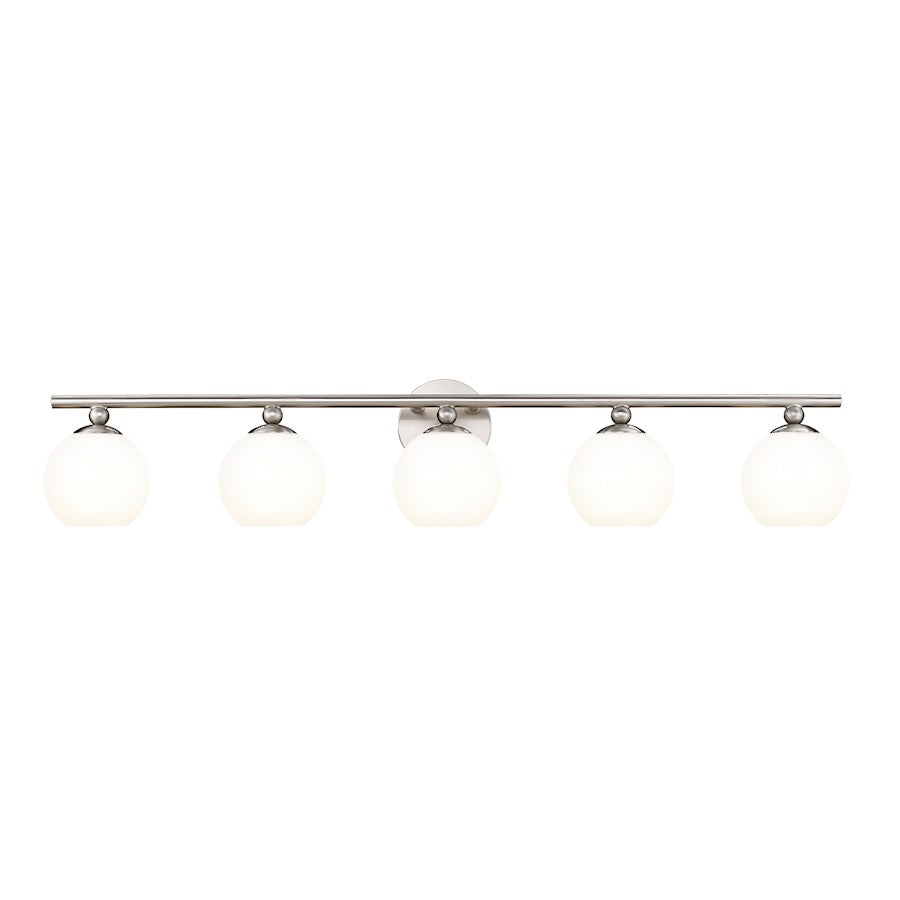 Z-Lite Neoma 5 Light Vanity, Brushed Nickel/Opal Etched - 1100-5V-BN