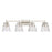 Z-Lite Analia 4 Light Vanity, Brushed Nickel/Clear Ribbed - 1101-4V-BN