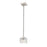 Z-Lite Rubicon 1 Light 4.25" Mini Pendant, Brushed Nickel, Clear - 1927MP-BN-LED