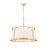 Z-Lite Lenyx 6 Light 26" Pendant, Rubbed Brass/White - 1935-26RB