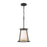 Z-Lite Lenyx Pendant 1 Light 20" Mini Pendant, Iron Ore, White - 1935MP-IO