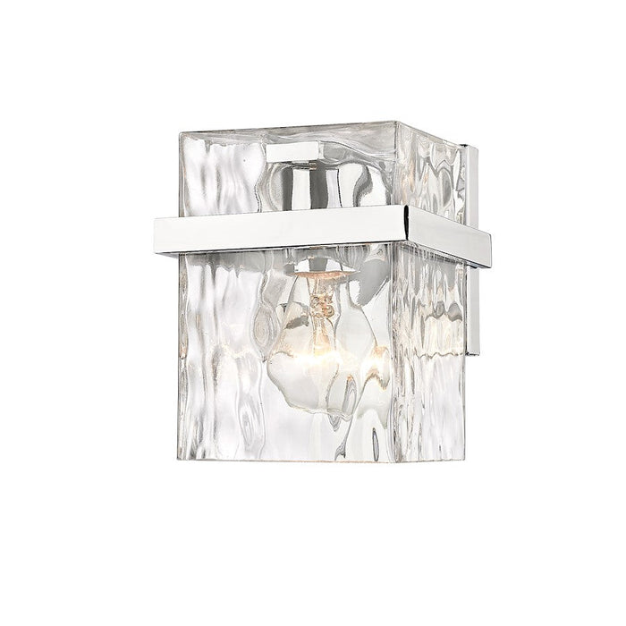 Z-Lite Bennington 1 Light Wall Sconce, Chrome/Clear - 1938-1S-CH