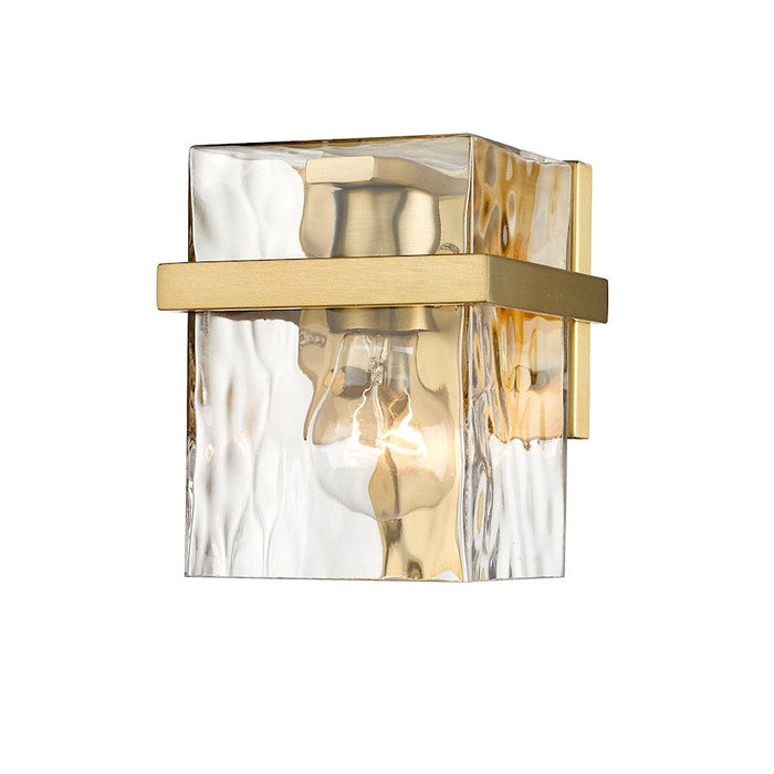 Z-Lite Bennington 1 Light Wall Sconce, Modern Gold/Clear - 1938-1S-MGLD