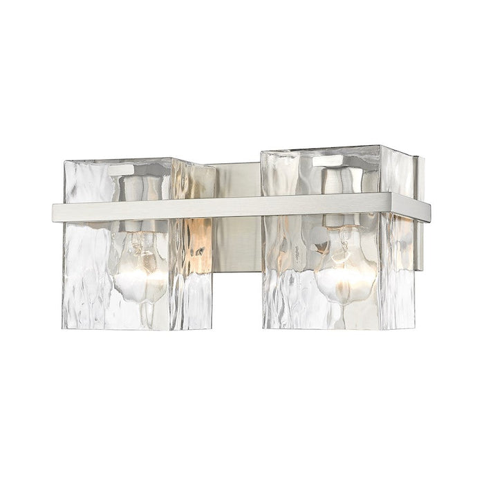 Z-Lite Bennington 2 Light Vanity, Brushed Nickel/Clear - 1938-2V-BN