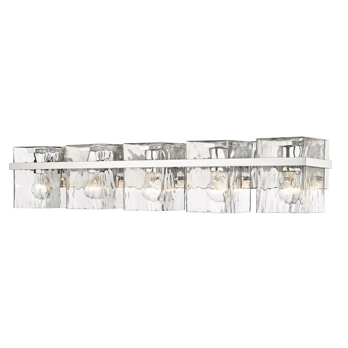 Z-Lite Bennington 5 Light Vanity, Chrome/Clear - 1938-5V-CH