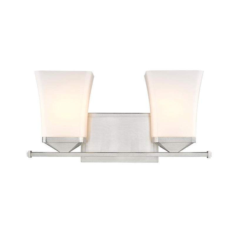 Z-Lite Darcy 2 Light Vanity, Etched Opal