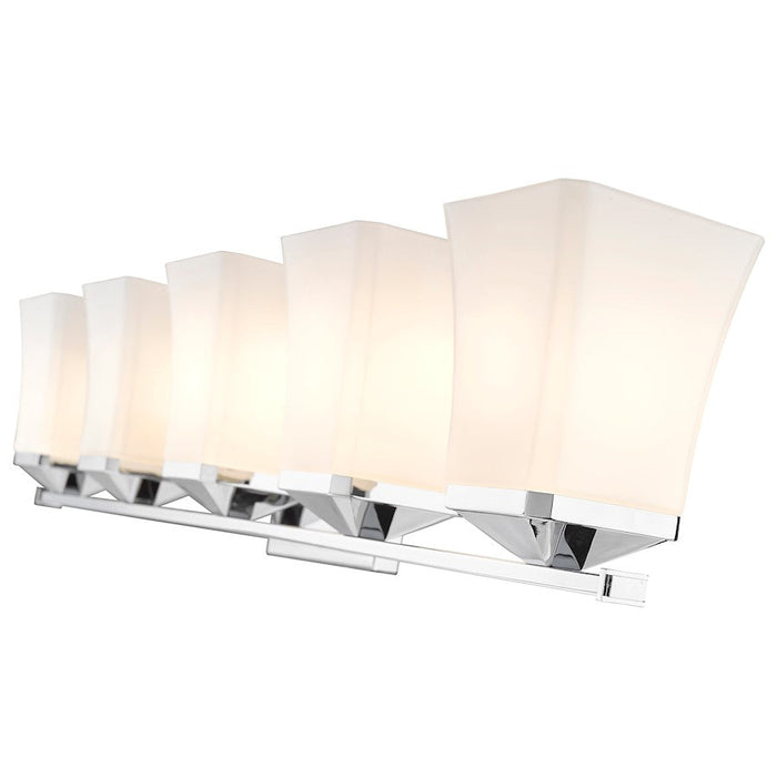 Z-Lite Darcy 5 Light Vanity, Etched Opal