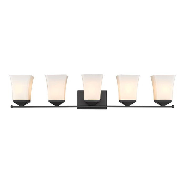 Z-Lite Darcy 5 Light Vanity, Etched Opal