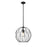 Z-Lite Elle 1 Light 16" Pendant, Matte Black/Clear - 1940P16-MB