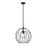 Z-Lite Elle 1 Light Pendant, Matte Black/Clear