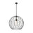 Z-Lite Elle 1 Light Pendant, Matte Black/Clear