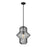 Z-Lite Orsay 1 Light 15" Pendant, Matte Black/Clear - 1941P15-MB