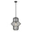 Z-Lite Orsay 1 Light Pendant, Matte Black/Clear