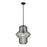 Z-Lite Orsay 1 Light Pendant, Matte Black/Clear