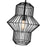 Z-Lite Orsay 1 Light Pendant, Matte Black/Clear