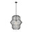 Z-Lite Orsay 1 Light Pendant, Matte Black/Clear