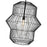 Z-Lite Orsay 1 Light Pendant, Matte Black/Clear